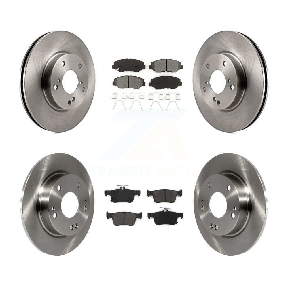 [Avant + Arrière] Kit de Disque et plaquette (semi-métallique) de frein pour Honda Civic K8S-101509