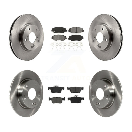 [Avant + Arrière] Kit de Disque et plaquette (semi-métallique) de frein pour Honda Civic K8S-101509