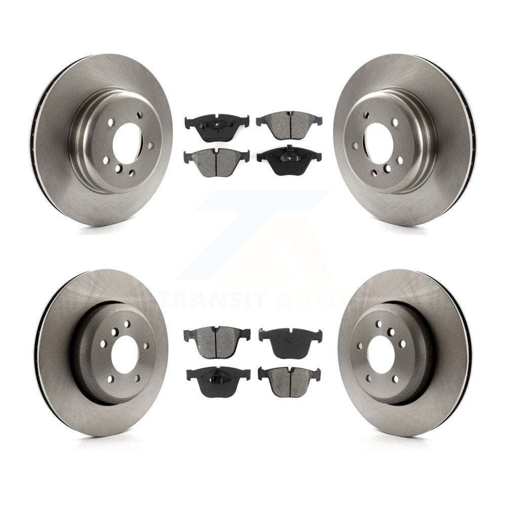 [Avant + Arrière] Kit de Disque et plaquette (semi-métallique) de frein pour BMW 650i 535i 550i 645Ci 545i K8S-101510