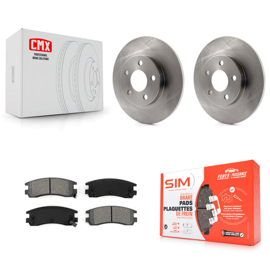 [Arrière] Kit de Disque et plaquette (semi-métallique) de frein pour Cadillac DeVille Buick Park Avenue Seville Pontiac Bonneville K8S-101514