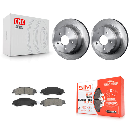 [Arrière] Kit de Disque et plaquette (semi-métallique) de frein pour Chevrolet S10 Blazer GMC Sonoma Jimmy Oldsmobile Bravada Isuzu Hombre K8S-101515