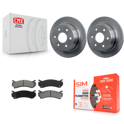 [Arrière] Kit de Disque et plaquette (semi-métallique) de frein pour 2003 Chevrolet Silverado 2500 HD Suburban GMC Sierra K8S-101516