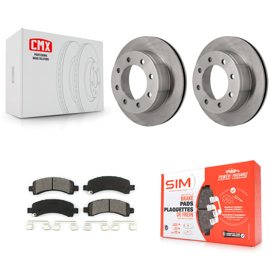 [Arrière] Kit de Disque et plaquette (semi-métallique) de frein pour Chevrolet Express 3500 2500 GMC Savana K8S-101521