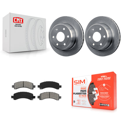 [Arrière] Kit de Disque et plaquette (semi-métallique) de frein pour Chevrolet Tahoe GMC Suburban 1500 Yukon Avalanche XL Express Cadillac Escalade Savana K8S-101527