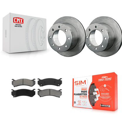 [Arrière] Kit de Disque et plaquette (semi-métallique) de frein pour 2007 GMC Sierra 3500 Classic avec 12000 Lb GVW K8S-101530