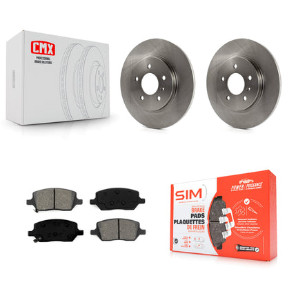 [Arrière] Kit de Disque et plaquette (semi-métallique) de frein pour 2005 Chevrolet Uplander Pontiac Montana Buick Terraza Saturn Relay K8S-101542