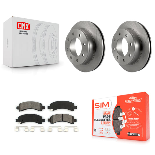 [Arrière] Kit de Disque et plaquette (semi-métallique) de frein pour Chevrolet Express 3500 2500 GMC Savana K8S-101547