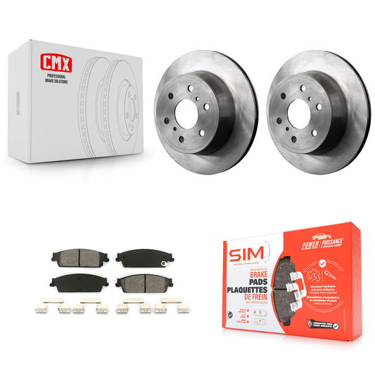 [Arrière] Kit de Disque et plaquette (semi-métallique) de frein pour Chevrolet Silverado 1500 GMC Sierra Tahoe Suburban Yukon Cadillac XL Avalanche Escalade ESV EXT K8S-101551