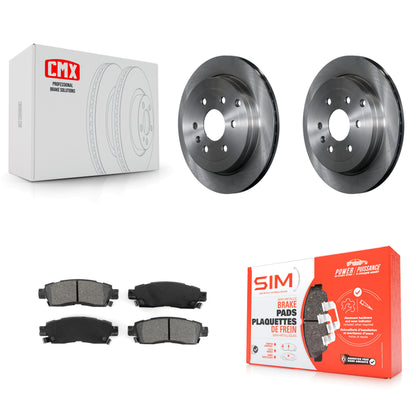 [Arrière] Kit de Disque et plaquette (semi-métallique) de frein pour Chevrolet Traverse GMC Acadia Buick Enclave Saturn Outlook Limited K8S-101554