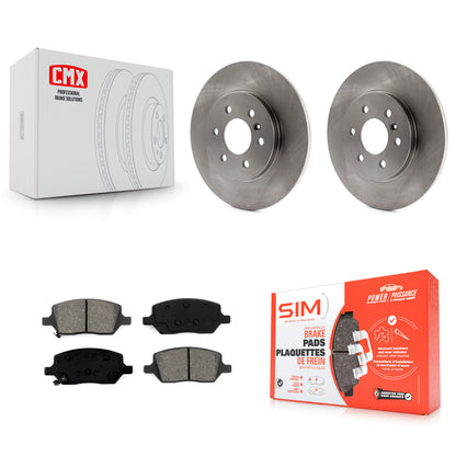 [Arrière] Kit de Disque et plaquette (semi-métallique) de frein pour Chevrolet Uplander Pontiac Montana Buick Terraza Saturn Relay K8S-101555