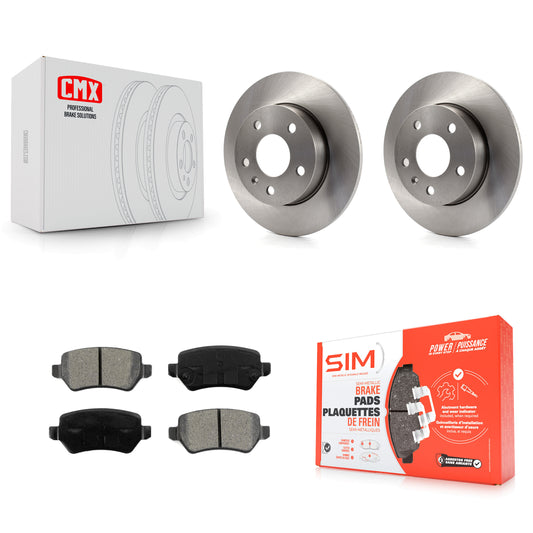 [Arrière] Kit de Disque et plaquette (semi-métallique) de frein pour 2008-2009 Saturn Astra K8S-101556