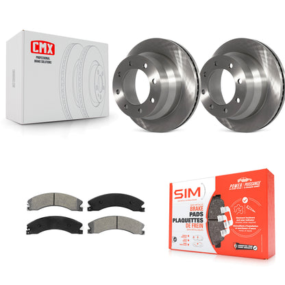 [Arrière] Kit de Disque et plaquette (semi-métallique) de frein pour Chevrolet Express 3500 GMC Savana 4500 K8S-101557