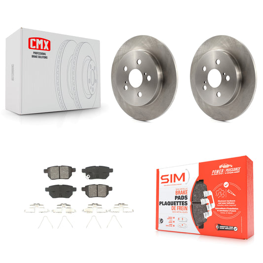 [Arrière] Kit de Disque et plaquette (semi-métallique) de frein pour Toyota Corolla Prius Matrix Prime Pontiac Vibe Lexus CT200h Plug-In K8S-101559