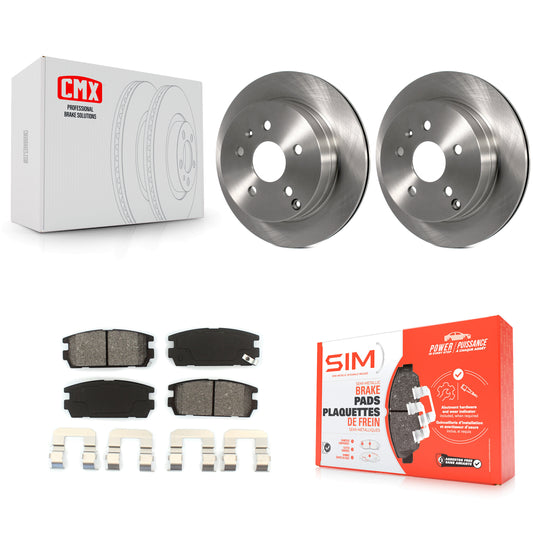 [Arrière] Kit de Disque et plaquette (semi-métallique) de frein pour 2010-2017 Chevrolet Equinox GMC Terrain K8S-101570
