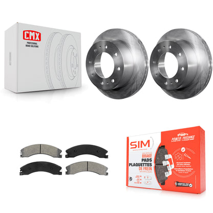 [Arrière] Kit de Disque et plaquette (semi-métallique) de frein pour Chevrolet Silverado 2500 HD GMC Sierra 3500 Suburban K8S-101575