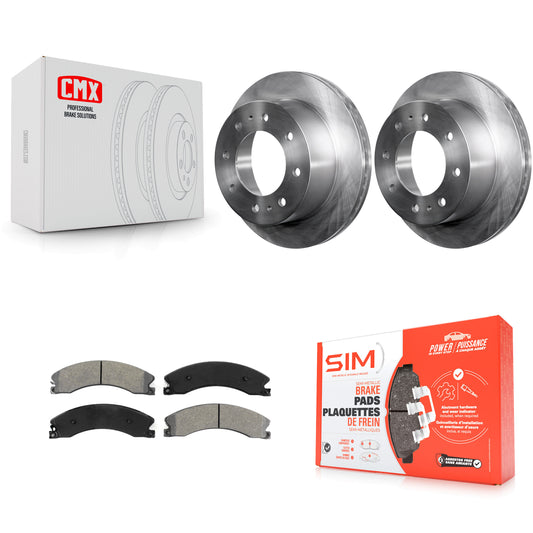 [Arrière] Kit de Disque et plaquette (semi-métallique) de frein pour Chevrolet Silverado 2500 HD GMC Sierra 3500 Suburban K8S-101575