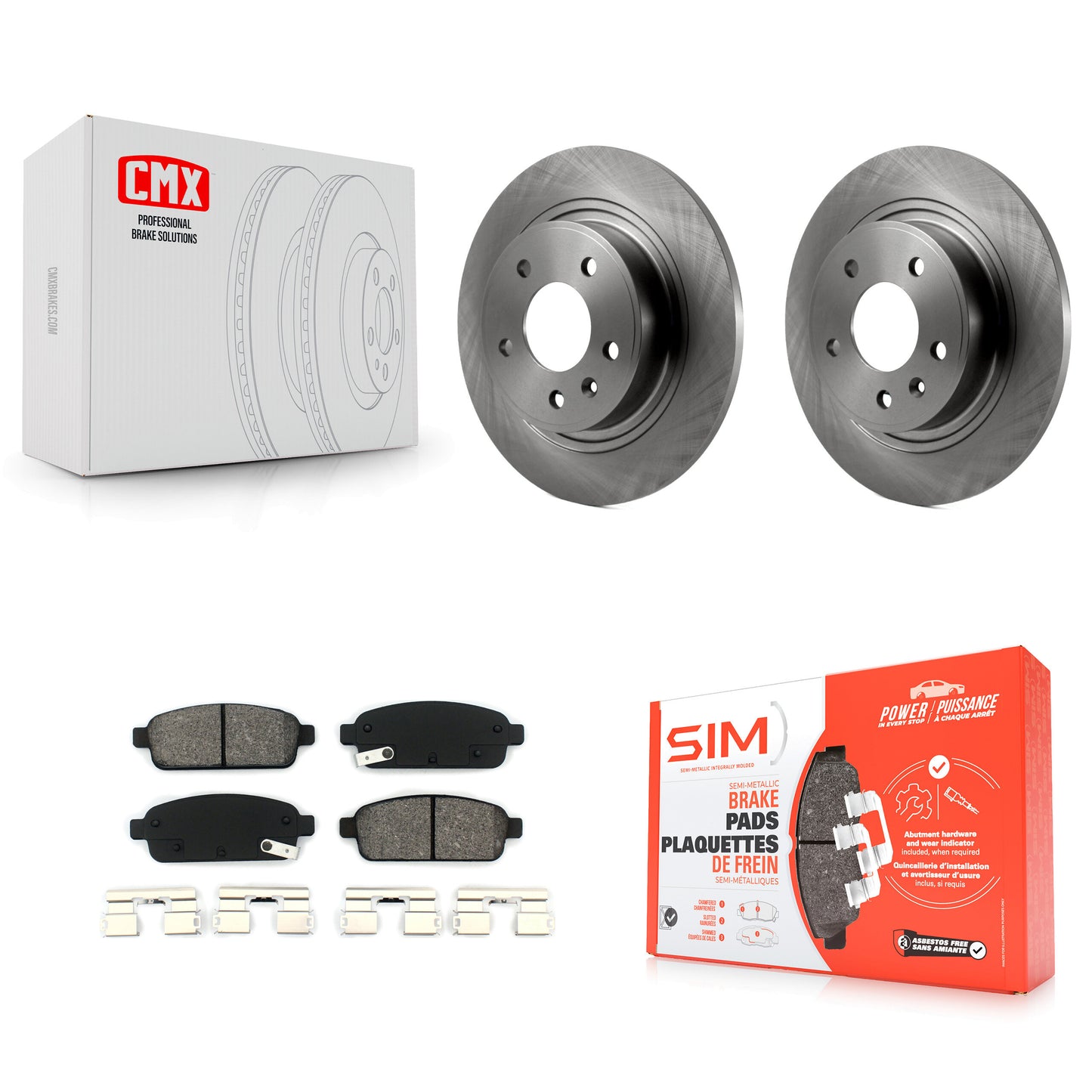 [Arrière] Kit de Disque et plaquette (semi-métallique) de frein pour Chevrolet Cruze Buick Verano Volt Cascada Cadillac ELR Orlando K8S-101578
