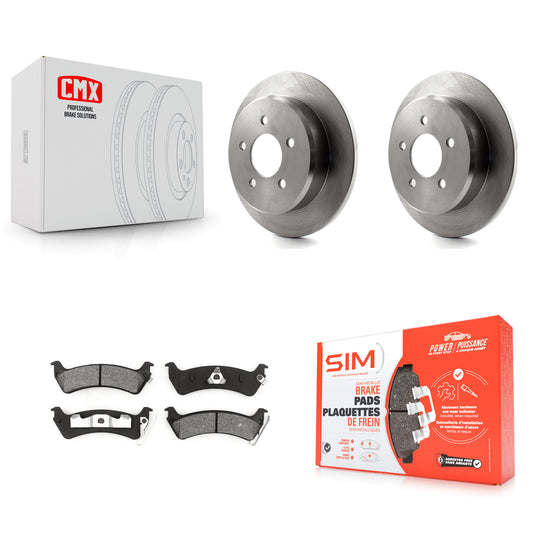 [Arrière] Kit de Disque et plaquette (semi-métallique) de frein pour Ford Explorer Sport Trac K8S-101584