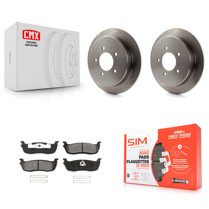 [Arrière] Kit de Disque et plaquette (semi-métallique) de frein pour Ford F-150 Expedition Lincoln Navigator K8S-101588