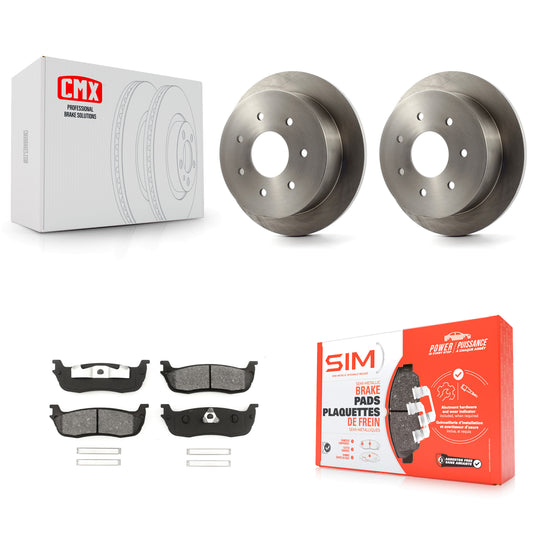 [Arrière] Kit de Disque et plaquette (semi-métallique) de frein pour Ford F-150 F-250 HD K8S-101589