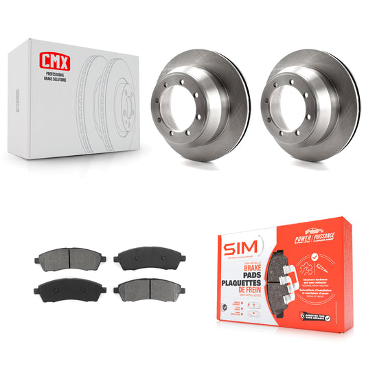 [Arrière] Kit de Disque et plaquette (semi-métallique) de frein pour 1999-2004 Ford F-350 Super Duty avec Dual Wheels K8S-101598