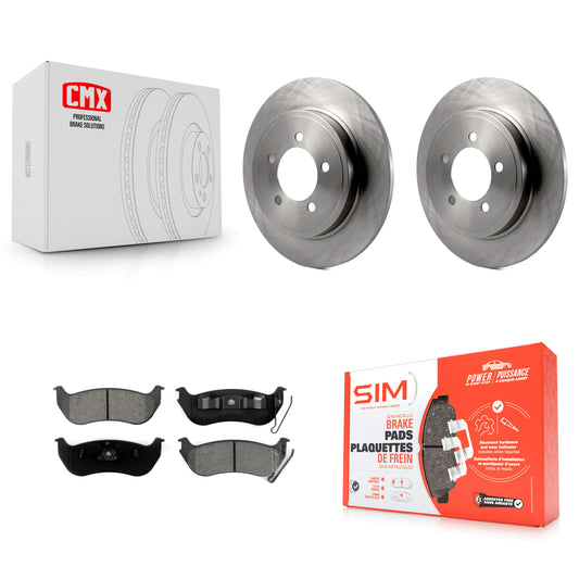 [Arrière] Kit de Disque et plaquette (semi-métallique) de frein pour Ford Explorer Sport Trac Mercury Mountaineer K8S-101605