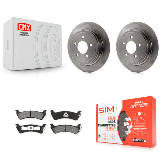 [Arrière] Kit de Disque et plaquette (semi-métallique) de frein pour Ford Explorer Sport Trac K8S-101611