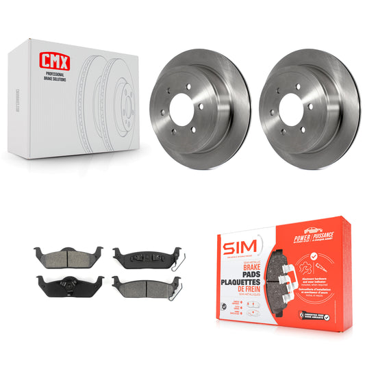 [Arrière] Kit de Disque et plaquette (semi-métallique) de frein pour Ford F-150 Lincoln Mark LT K8S-101612