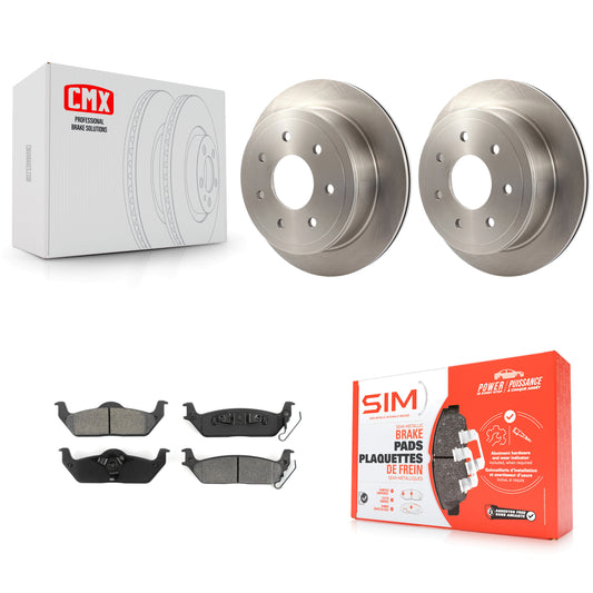 [Arrière] Kit de Disque et plaquette (semi-métallique) de frein pour Ford F-150 Lincoln Mark LT K8S-101613