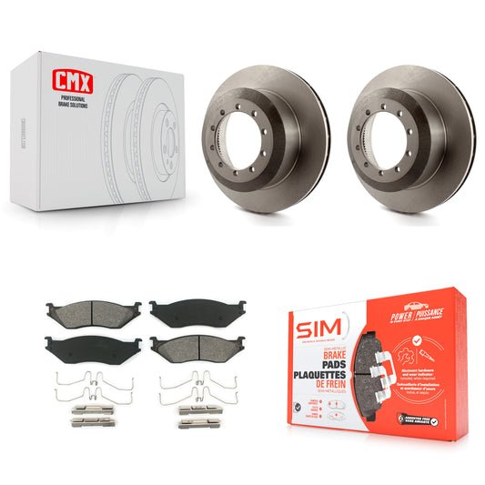 [Arrière] Kit de Disque et plaquette (semi-métallique) de frein pour Ford F-59 Commercial Stripped Chassis F-450 Super Duty F-550 F-53 Motorhome K8S-101615