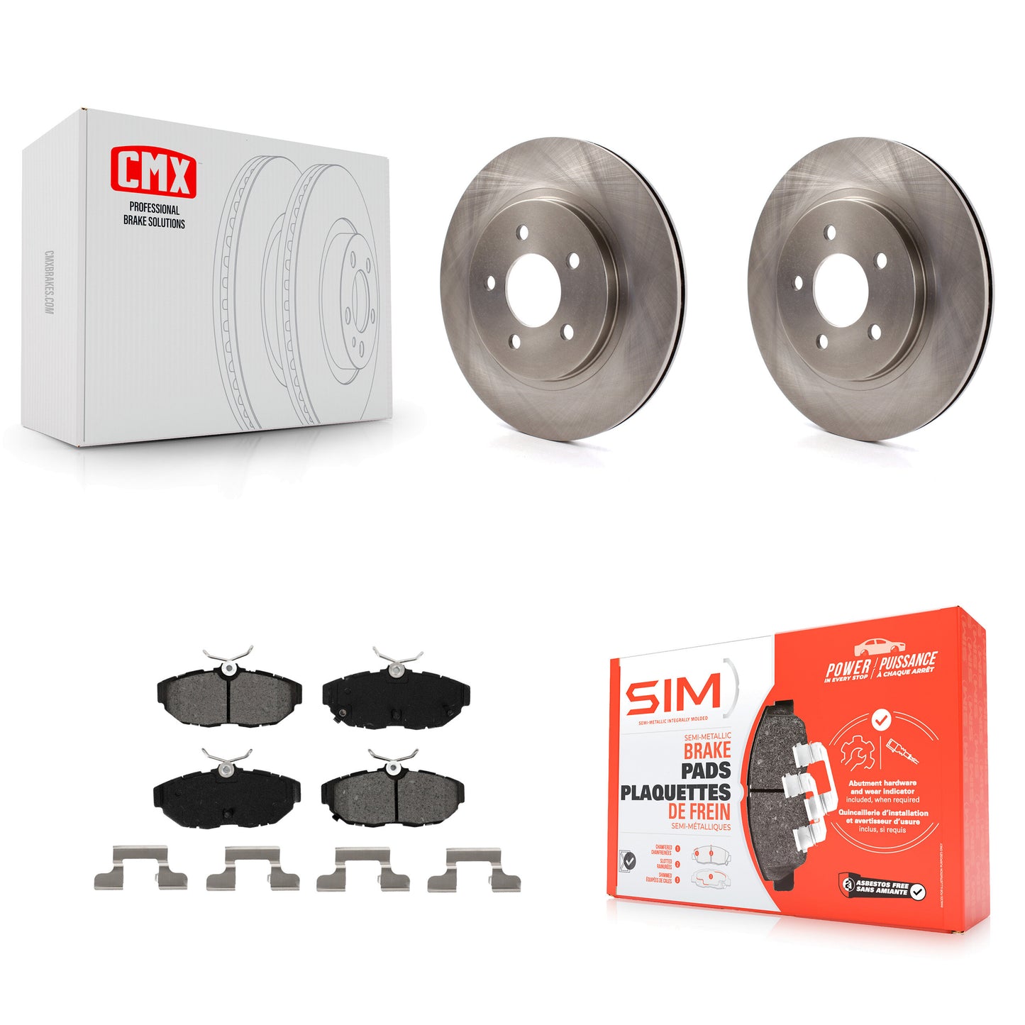 [Arrière] Kit de Disque et plaquette (semi-métallique) de frein pour Ford Mustang K8S-101618