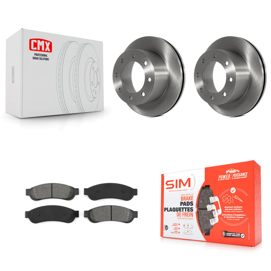 [Arrière] Kit de Disque et plaquette (semi-métallique) de frein pour Ford F-250 Super Duty F-350 K8S-101626