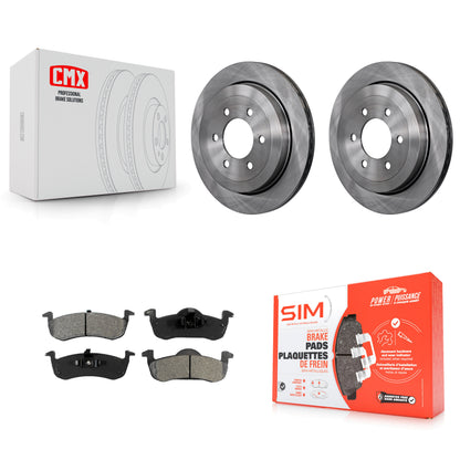 [Arrière] Kit de Disque et plaquette (semi-métallique) de frein pour 2007-2017 Ford Expedition Lincoln Navigator K8S-101627