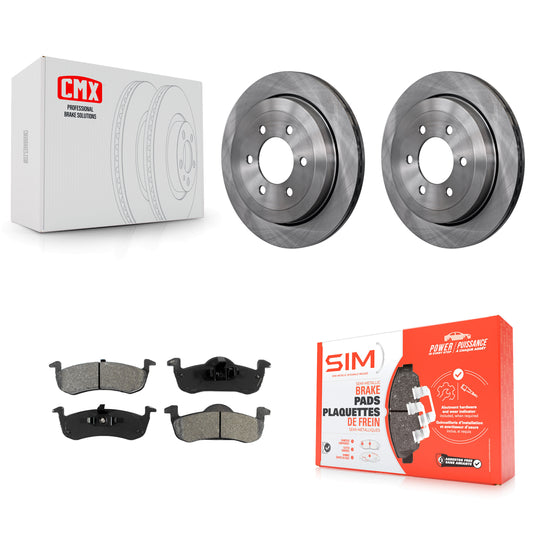 [Arrière] Kit de Disque et plaquette (semi-métallique) de frein pour 2007-2017 Ford Expedition Lincoln Navigator K8S-101627