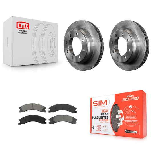 [Arrière] Kit de Disque et plaquette (semi-métallique) de frein pour Ford E-350 Super Duty E-250 E-150 Econoline K8S-101629