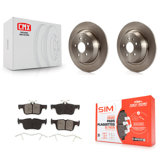 [Arrière] Kit de Disque et plaquette (semi-métallique) de frein pour Ford Fusion Escape Lincoln MKC MKZ MKX Continental K8S-101643