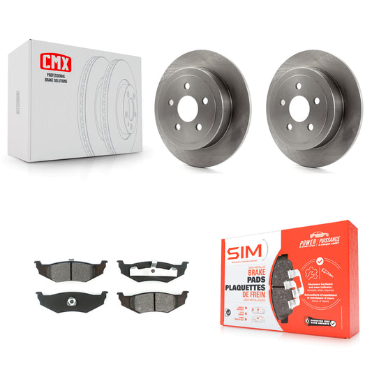 [Arrière] Kit de Disque et plaquette (semi-métallique) de frein pour Chrysler Sebring Dodge Stratus PT Cruiser Cirrus Plymouth Breeze K8S-101650