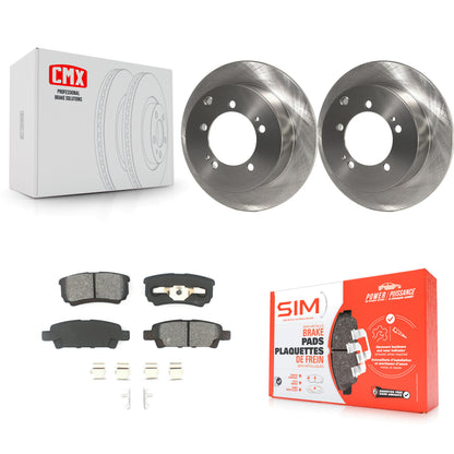[Arrière] Kit de Disque et plaquette (semi-métallique) de frein pour Mitsubishi Lancer Outlander K8S-101652
