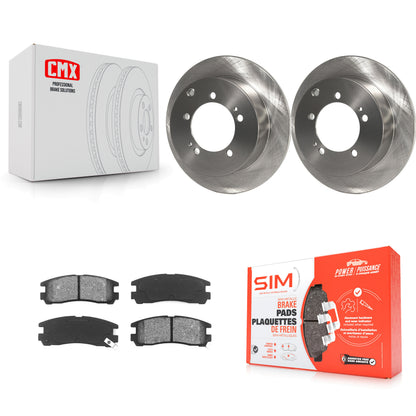 [Arrière] Kit de Disque et plaquette (semi-métallique) de frein pour Mitsubishi Chrysler Sebring Dodge Eclipse Stratus Galant Avenger Eagle Talon K8S-101653