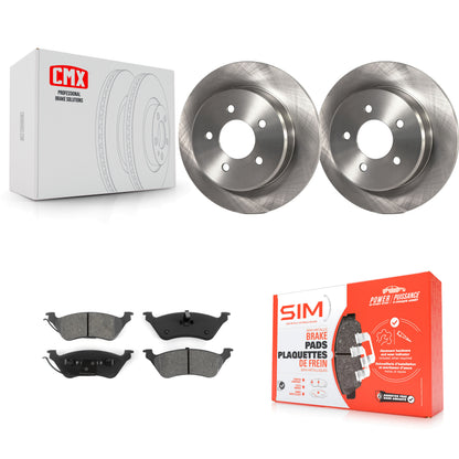 [Arrière] Kit de Disque et plaquette (semi-métallique) de frein pour Dodge Grand Caravan Chrysler Town & Country Voyager K8S-101655