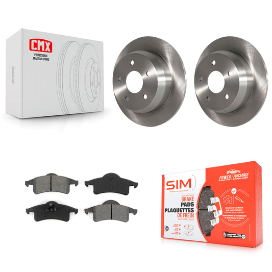 [Arrière] Kit de Disque et plaquette (semi-métallique) de frein pour 1999-2004 Jeep Grand Cherokee K8S-101656