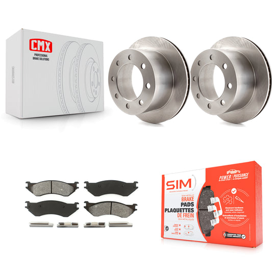 [Arrière] Kit de Disque et plaquette (semi-métallique) de frein pour 2001-2002 Dodge Ram 2500 3500 K8S-101657