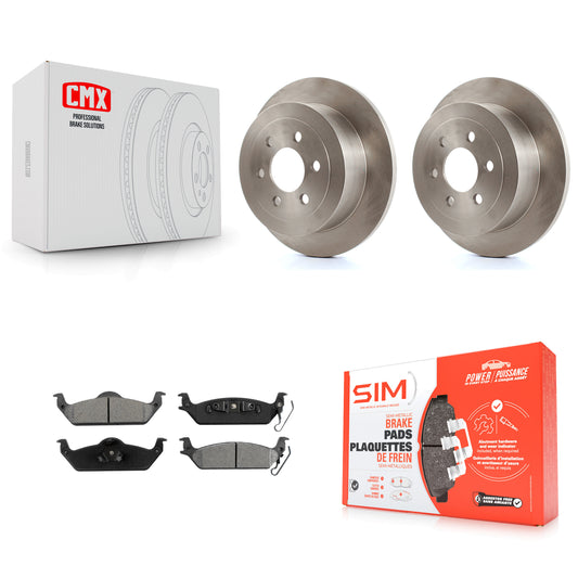 [Arrière] Kit de Disque et plaquette (semi-métallique) de frein pour 2003-2004 Dodge Dakota K8S-101664