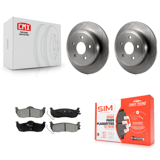 [Arrière] Kit de Disque et plaquette (semi-métallique) de frein pour Jeep Grand Cherokee Commander K8S-101669