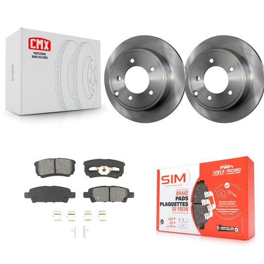 [Arrière] Kit de Disque et plaquette (semi-métallique) de frein pour Jeep Dodge Patriot Chrysler Compass Avenger 200 Caliber Sebring Mitsubishi Lancer K8S-101673