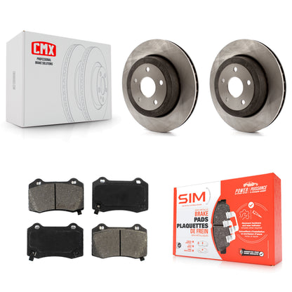 [Arrière] Kit de Disque et plaquette (semi-métallique) de frein pour 2006-2010 Jeep Grand Cherokee SRT8 K8S-101675