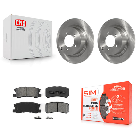 [Arrière] Kit de Disque et plaquette (semi-métallique) de frein pour Jeep Patriot Dodge Chrysler Compass Avenger 200 Mitsubishi Sebring Lancer Caliber Outlander Sport RVR K8S-101677