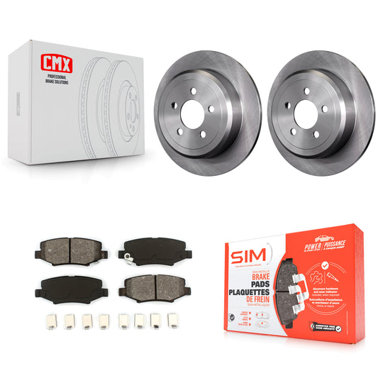 [Arrière] Kit de Disque et plaquette (semi-métallique) de frein pour Jeep Liberty Dodge Nitro K8S-101678