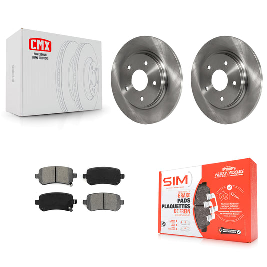 [Arrière] Kit de Disque et plaquette (semi-métallique) de frein pour Dodge Grand Caravan Chrysler Town & Country Journey Volkswagen Routan Ram C/V K8S-101681