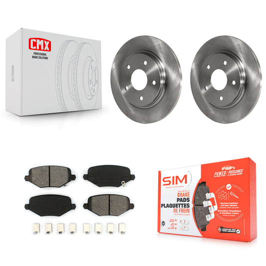 [Arrière] Kit de Disque et plaquette (semi-métallique) de frein pour Dodge Grand Caravan Chrysler Town & Country Journey Ram C/V Volkswagen Routan K8S-101683